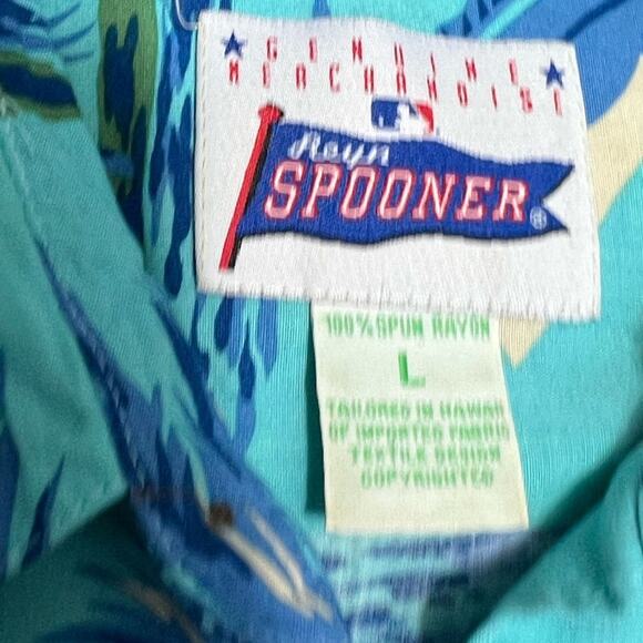 Vintage Reyn Spooner Shirt Mens Large Florida Marlins Hawaiian World Series 03 - Picture 5 of 5